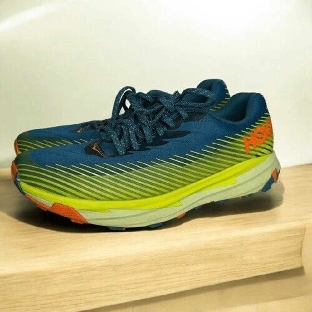 Hoka One One Torrent 2 Blue Corral Lace Up Running Sneaker Men‎ 10 Vietnam Mesh